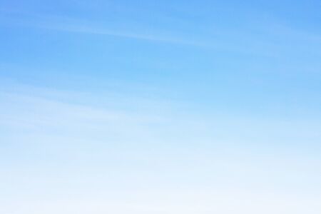 Fantastic soft white clouds against blue sky and copy spaceの写真素材