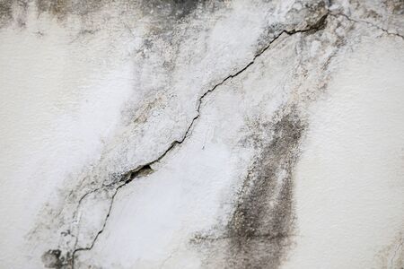 Concrete wall crack and copy space.の写真素材