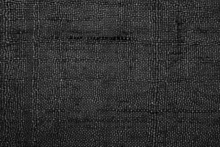 Black linen fabric texture or backgroundの写真素材