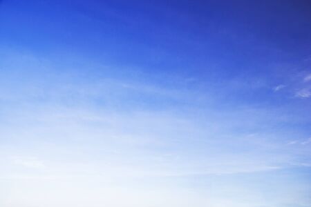 Fantastic soft white clouds against blue sky and copy spaceの写真素材