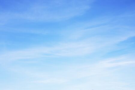 Fantastic soft white clouds against blue sky and copy spaceの写真素材