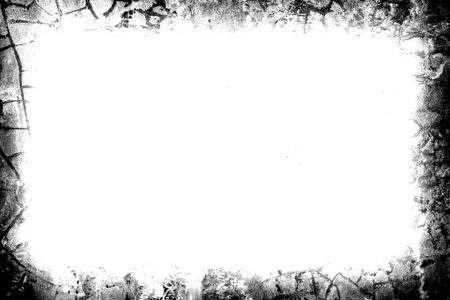 Grunge frame - black and white color creative background with space for your designの写真素材