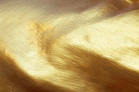 Gold abstract background or texture and gradients shadow horizontal shapeの写真素材