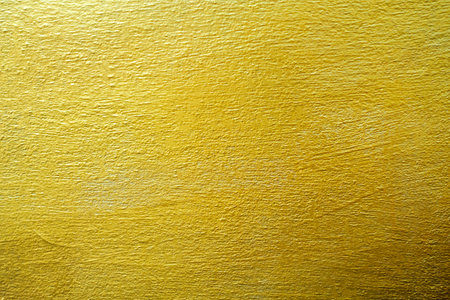 Gold brick wall as a background or texture.の写真素材