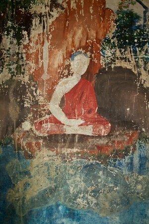 Ancient At Wat Ubosottharom Uthai Thani province, Thailandの写真素材