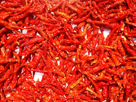 dried red chilli as a texture food background