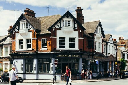 London, UK - July 23, 2018: Greenwich Tavern on the King William Walk in Greenwich, London