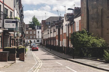 London/UK - 17/07/2019: Ranston Street as seen from the Ashmill Street in Marylebone. Named for the Baker family, assistants of local landowners the Portmans, who owned land in Ranston, Dorsetのeditorial素材