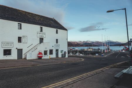 Scotland/UK-20/3/18: view of the Ullapool harbor. Ullapool is a village of around 1,500 inhabitants...