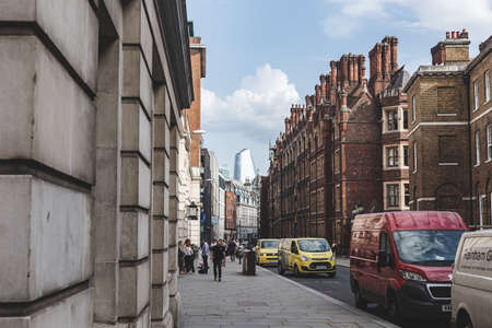 London/UK-24/07/18: Chancery Lane, one-way street situated in the ward of Farringdon Without in the City of London. It gives its name to Chancery Lane Undergroundのeditorial素材