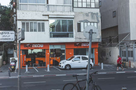 Tel Aviv/Israel-12/10/18: Sixt car rental on HaYarkon Street in Tel Aviv. Sixt SE is a German multinational car rental company with about 2,100 locations in over 105 countries around the worldのeditorial素材