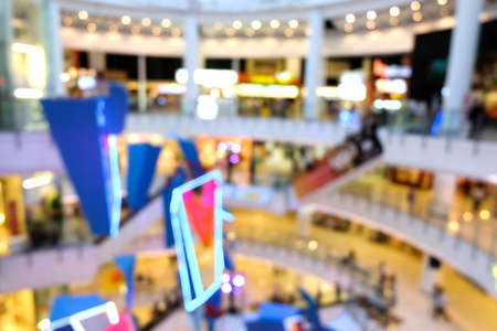 Abstract background Blur of shopping mallsの写真素材