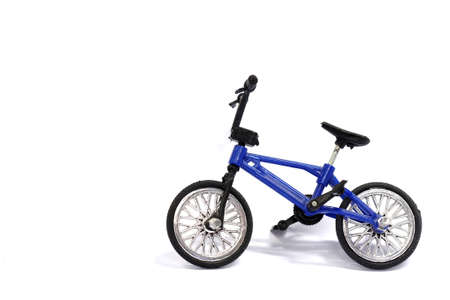 Bicycle toy on a white background.の写真素材