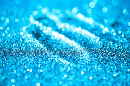 Abstract background texture Blue Glitter and elegant for Christmas.の写真素材