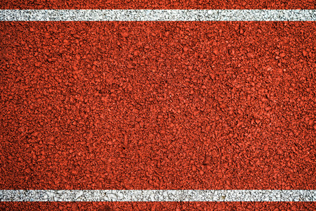 Orange background texture with white lines Track for runningの写真素材