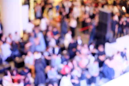 Abstract background blurring a lot of people in events, Bird eye viewsの写真素材