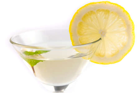 Asian man wearing a yellow shirt on a white background smiling happily.の写真素材