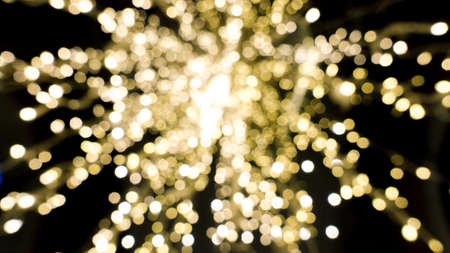 The golden bokeh background is lighting that gives a sense of luxury