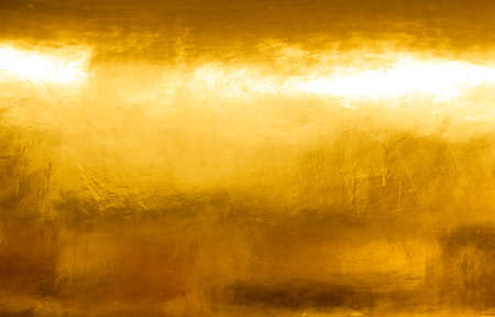 Gold shiny wall abstract background texture, Beatiful Luxury and Elegantの写真素材