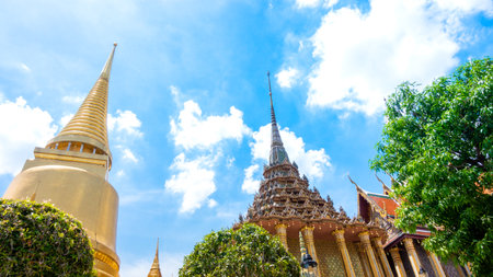 Temple of the Emerald Buddha or Wat Phra Kaew, Phra Aram Luang, special class Temple in the grand...