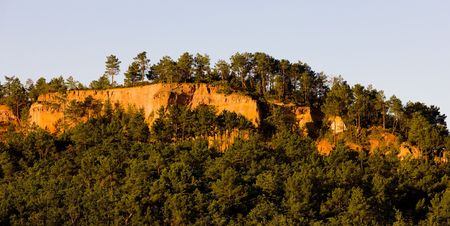 landscape near Roussillon, Provence, Franceの写真素材