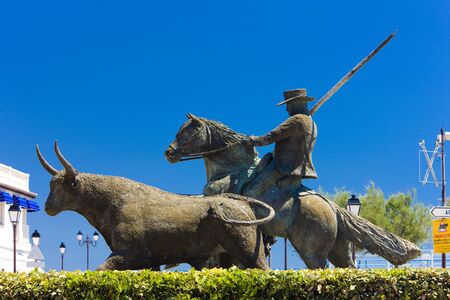 Les Saintes-Maries-de-la-Mer, Camargue, Provence, Franceの写真素材