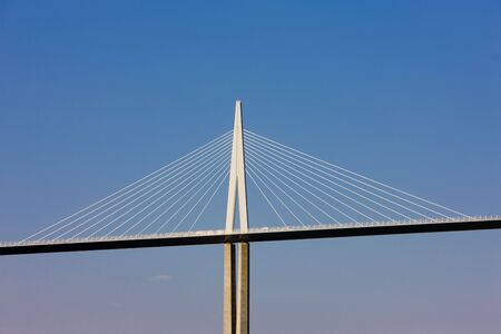 Millau Viaduct, Aveyron Département, Franceのeditorial素材
