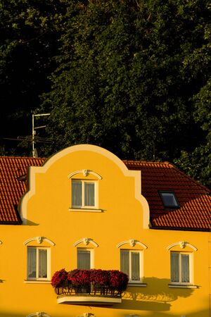 house's detail, Czech Republicの写真素材
