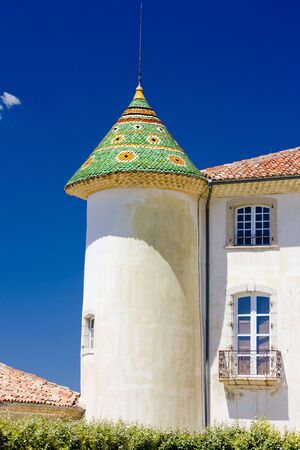 chateau's detail in Aiguines, Var Departement, Provence, Franceの写真素材