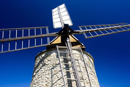 windmill, Montfuron, Provence, Franceの写真素材