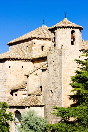 church in Alquezar, Huesca Province, Aragon, Spainの写真素材