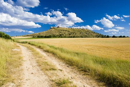 Gormaz Castle, Soria Province, Castile and Leon, Spainの写真素材