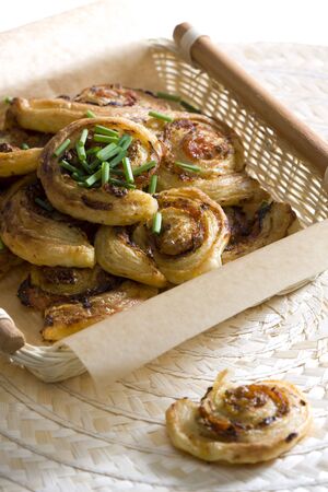 baked puff snailsの写真素材