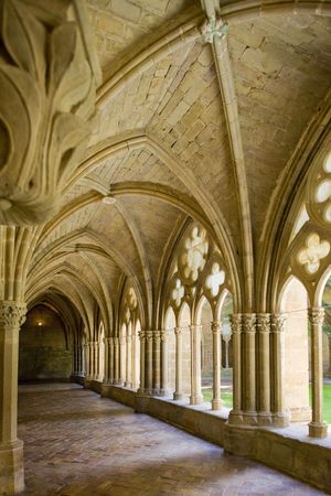 interior of Monastery of Veruela, Zaragoza Province, Aragon, Spainのeditorial素材