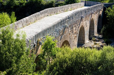 bridge, Avila, Castile and Leon, Spainの写真素材