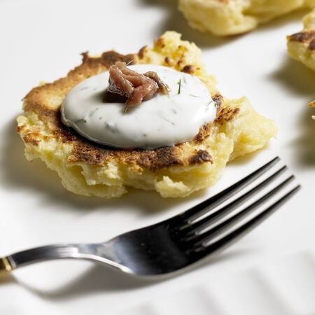 potato cakesの写真素材