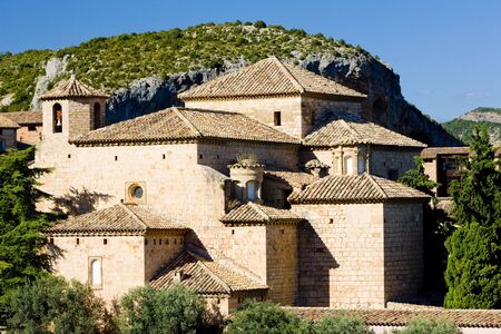 Alquezar, Huesca Province, Aragon, Spainの写真素材