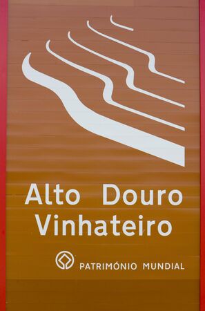 sign in Douro Valley, Portugalの写真素材