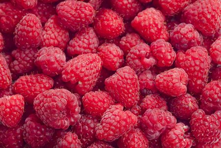 raspberriesの写真素材