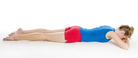 exercising womanの写真素材
