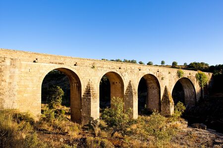 bridge near Cerralba, Castile and Leon, Spainの写真素材