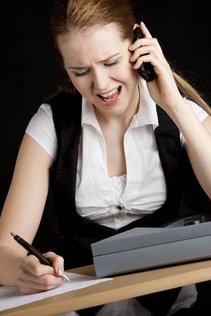 portrait of businesswoman at officeの写真素材
