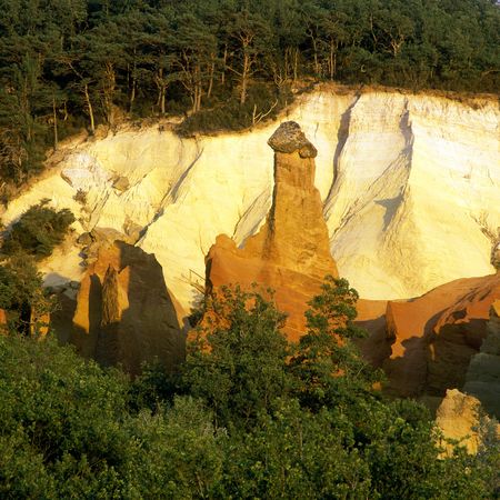 Le Colorado de Rustrel, Provence, Franceの写真素材