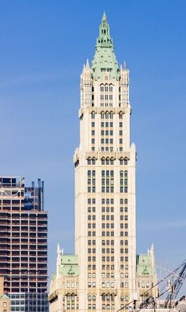 Woolworth building, Manhattan, New York City, USAの写真素材