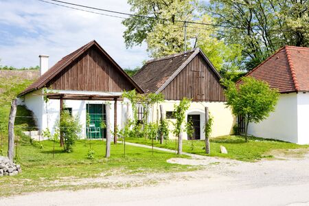 folk wine cellars, Jetzelsdorf, Lower Austria, Austriaの写真素材