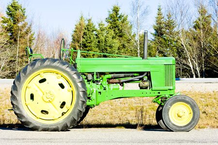 tractor near Jonesboro, Maine, USAのeditorial素材