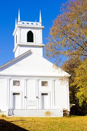 church in Bristol, Maine, USAの写真素材