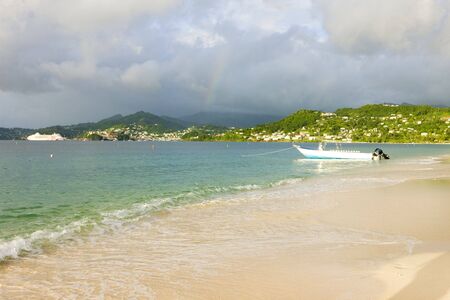 Grand Anse Bay, Grenadaの写真素材