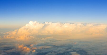 clouds - view from planeの写真素材
