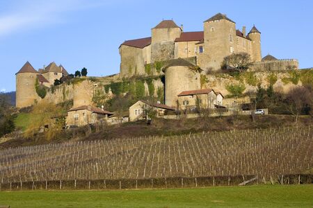 Berzé-le-Chatel, Burgundy, Franceの写真素材